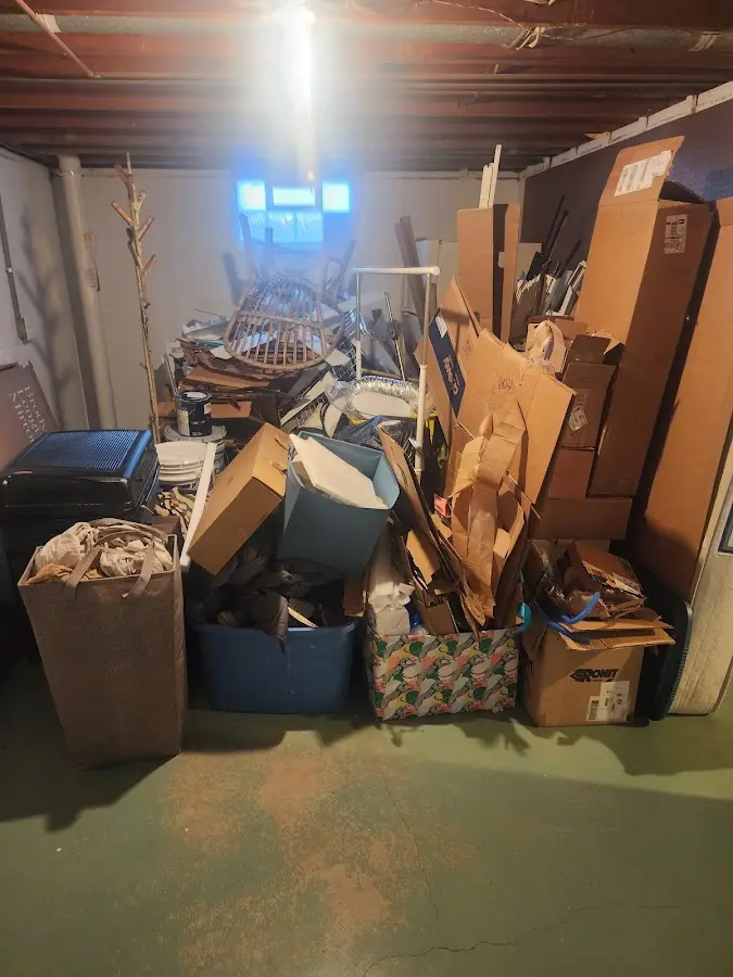 Roll-off dumpster container at job site for 2 Yard Dumpster Rental in Jerusalem